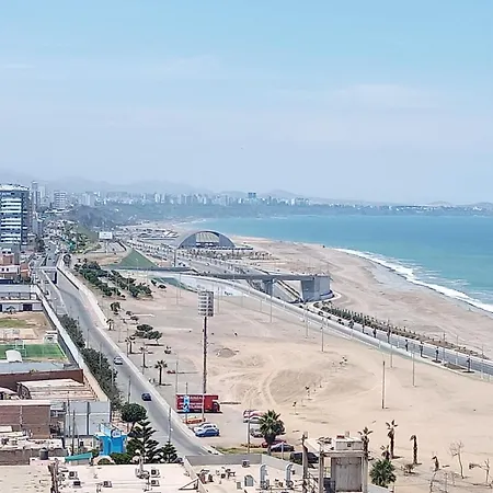 Apartamento Panoramic - Acogedor Con Vista Al Mar Lima Exterior photo